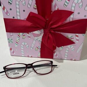 Adidas Black and Red Eyeglasses